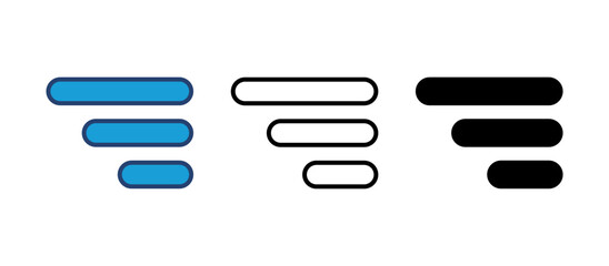 Obraz premium Menu Icon vector. web menu icon. hamburger menu symbol