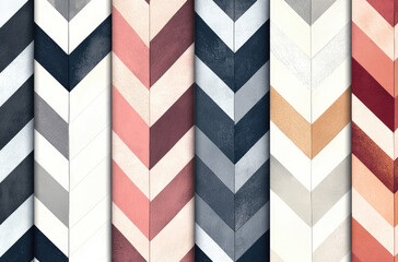 Obraz premium A Variety of Chevron Patterns in Different Thicknesses Bold and Stylish Design Features
