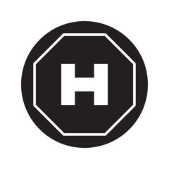 Obraz premium helipad icon design vector