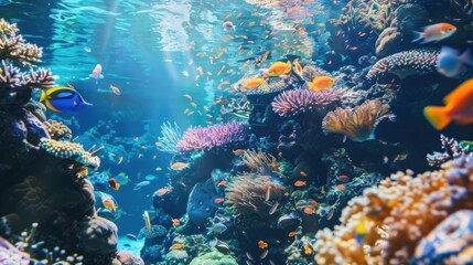 Vibrant Coral Reef Ecosystem