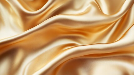 Obraz premium Shimmering Gold Silk with Elegant Folds and Soft Light Creating Depth and Movement