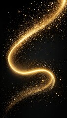 abstract golden particles magic wave golden concept olated stars glitter trail png background dust sparkling texture magical glittering particle spark sparkle disco confetti flare flash shine