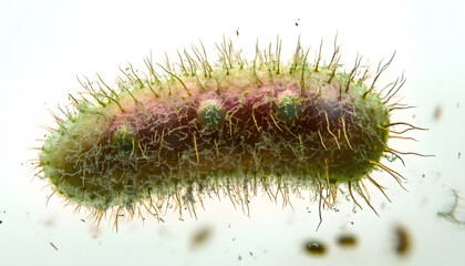 Fototapeta premium An Macro and sharp image of E. coli O157 in a center
