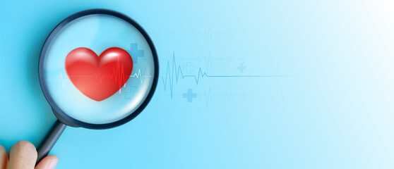 Fototapeta premium World heart day. heart pulse and heartbeat. heartbeat lone, cardiogram. beautiful healthcare, medical background. modern simple design for medical apps, websites and hospital.