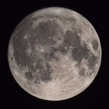 La pleine lune et ses crat&egrave;res