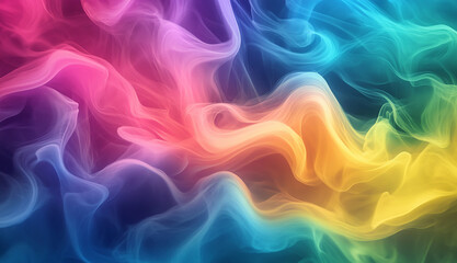 Obraz premium Colorful Abstract Smoke Art