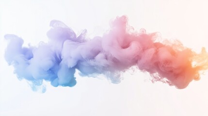 Fototapeta premium striking display of smoke dispersing on white background