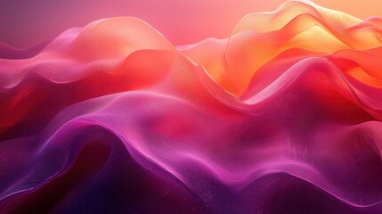 Obraz premium Abstract Purple and Orange Wavy Lines Background Texture