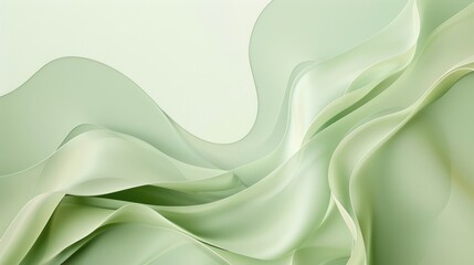 Fototapeta premium Abstract Green Swirls