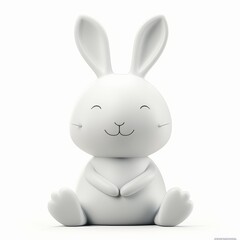 Obraz premium Cute 3D Cartoon Rabbit Character Design