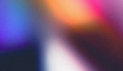 Abstract background with grainy gradient blue magenta purple orange colors summer poster design and grainy texture, perfect for backgrounds and graphic design projects