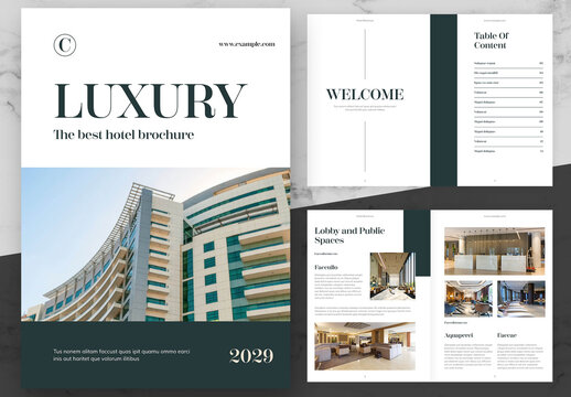 Green and White Hotel Profile