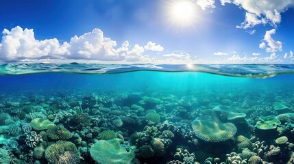 Sunlit Coral Reef