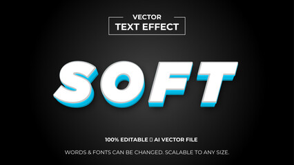 Obraz premium 3d text effect background. Editable text style effect. vector editable font for graphic tee, banner, poster, post, social media or logo. vector illustration