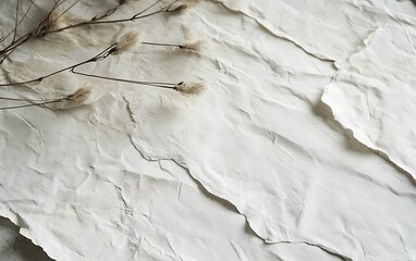 Fototapeta premium Fine Paper Texture Wallpaper with Warm Off-White Tones and Matte Finish