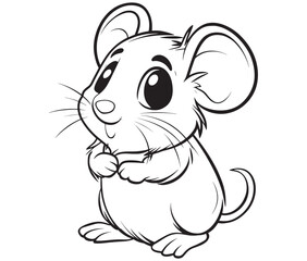 Mouse silhouette vector, Mouse and cheese, Mouse animal