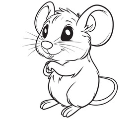 Mouse silhouette vector, Mouse and cheese, Mouse animal