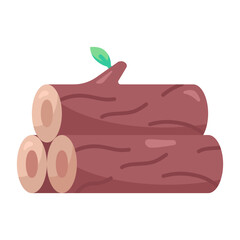 Wood icon. wood, log, forest, nature, timber, tree, lumber, trunk, material, wooden. Vector icon illustration