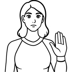 young-woman-show-stop-gesture-