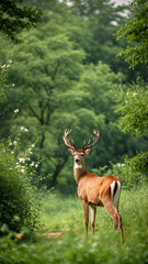Fototapeta premium deer in the forest