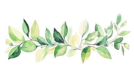 Greenery Alphabet Letters intertwined with leaves