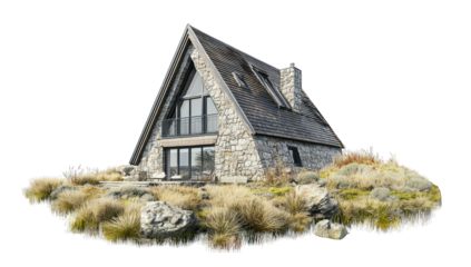 Charming stone house nestled in beautiful landscape, designed for comfort and style, perfect for a relaxing getaway.