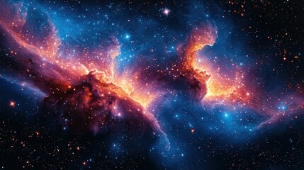 Cosmic Nebula  Glowing Stars  Deep Space  Galaxy  Space Exploration  Astronomical Photography  Starscape