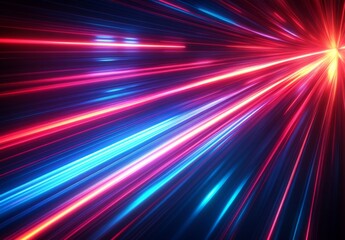 青と赤のスピードラインのダイナミックな背景