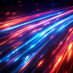 青と赤のスピードラインのダイナミックな背景