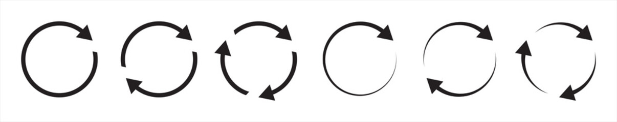rotate arrow icon, refresh and reload icon vector illustration