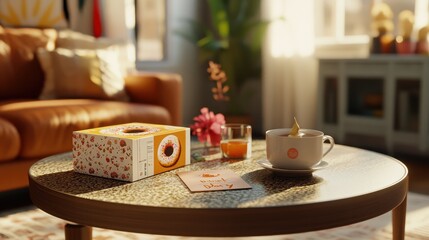 Cozy Autumn Afternoon in a Warm Living Room