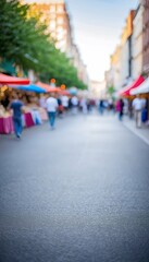 Fototapeta premium space blurred fair copy abstract outdoor backdrop street image background fair blur blurry background street bokeh shop market blurred business city food crowd store abstract day display festival