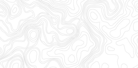 Abstract topographic contour line in black and white. Wavy background. Topographic map background geographic line map with elevation assignments.