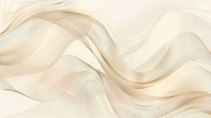 Fototapeta premium Abstract Waves of Light Cream Colors