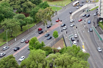 Traffic in the city