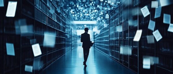 AI-driven document processing allows businessmen to extract key information from contracts and reports enhancing decision-making and overall business efficiency