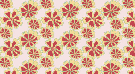 Seamless floral patterns, Vintage floral textures for backgrounds, wallpapers, textiles and fashion.