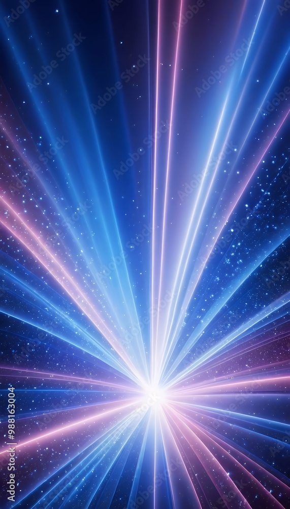 Wall mural 3d effect background art light fractal abstract rose rays digital fantastic holiday rendering blurre