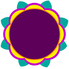 frame with Leaf -  Shubh Deepavali, Happy Diwali, Indian Festival