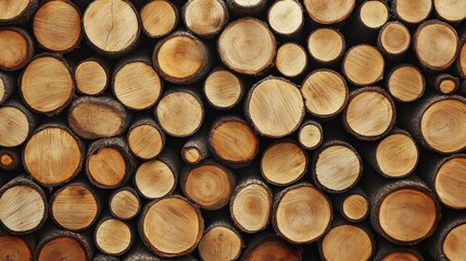 Cut logs. Logging background
