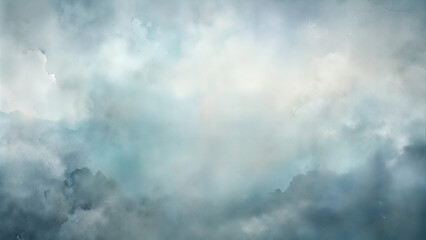 Obraz premium Dreamy sky background with soft clouds and atmospheric gradient, copy space 