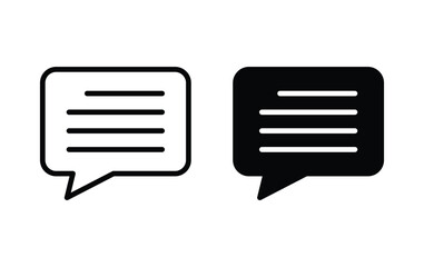 Chat icon, chat sign vector