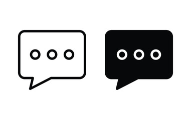 Chat icon, chat sign vector