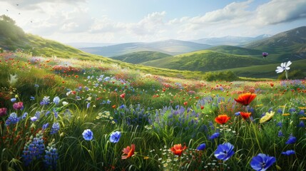 Vibrant Wildflower Meadow