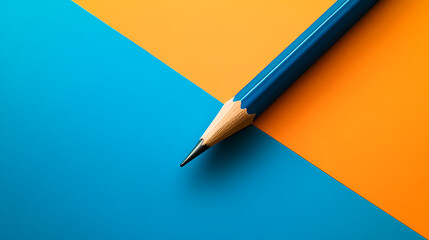 Simple pencils on background