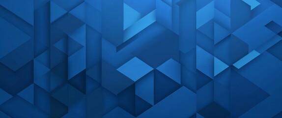 Fototapeta premium Abstract blue geometrical background