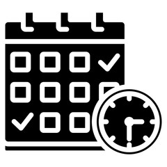 Fototapeta premium Schedule Icon Element For Design