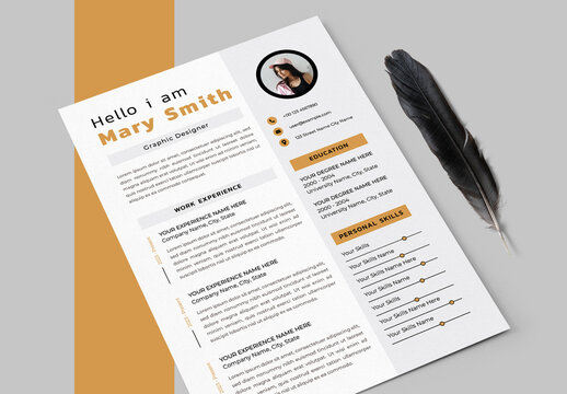 Classic Resume And Cover Letter Set