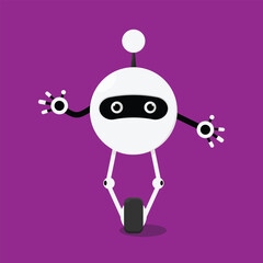 robot vector illustration in a modern style