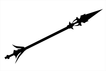 vector silhouette of a Combat Spear